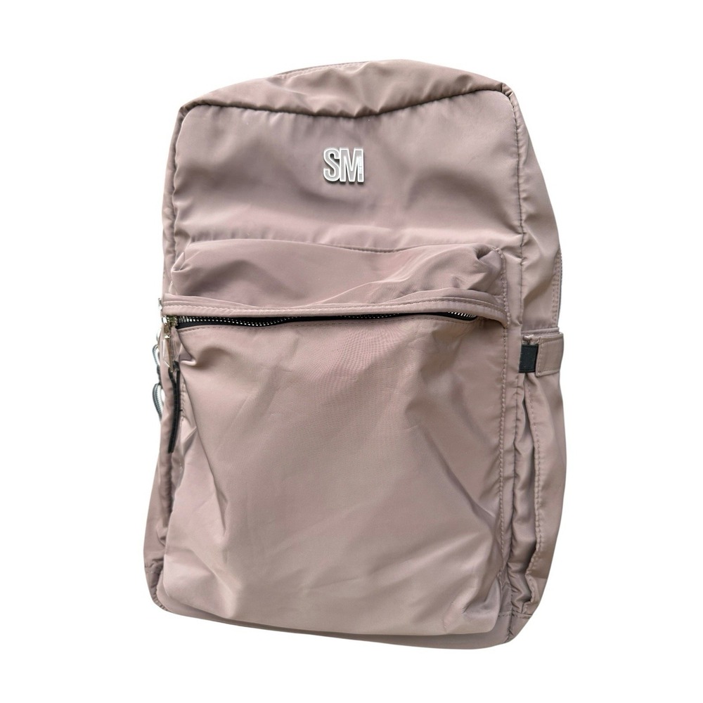 Steve Madden Backpack Taupe Brown Nylon Lightweight Travel School Bag Bookbag
